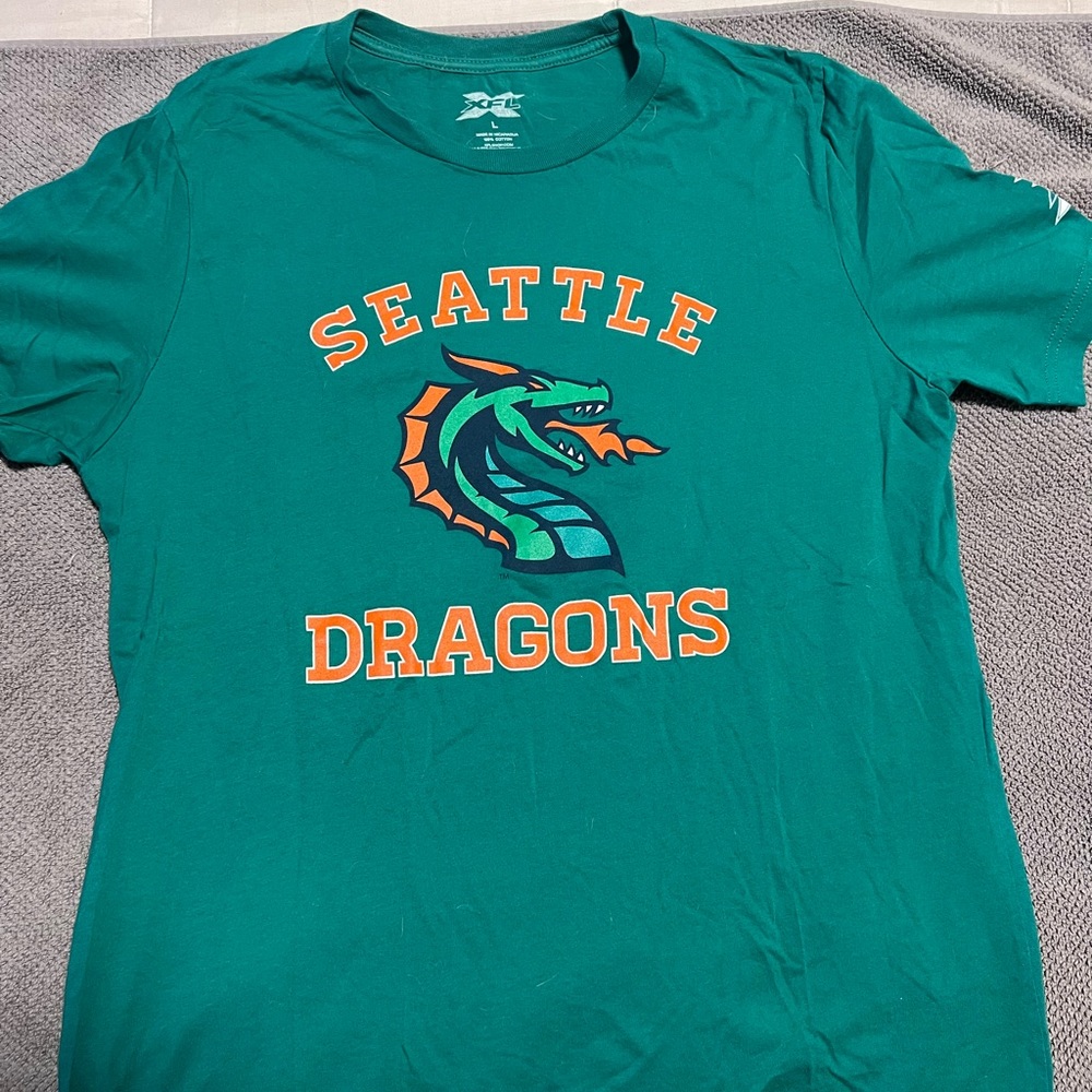 XFL Seattle Dragons Shirt - Size Large